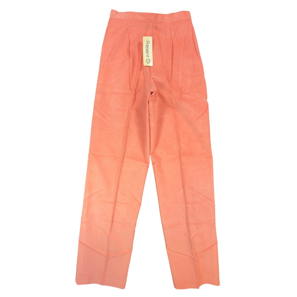 Present Co. Vintage 80s Corduroy Pants Womens 11/12 Peach NWT Deadstock